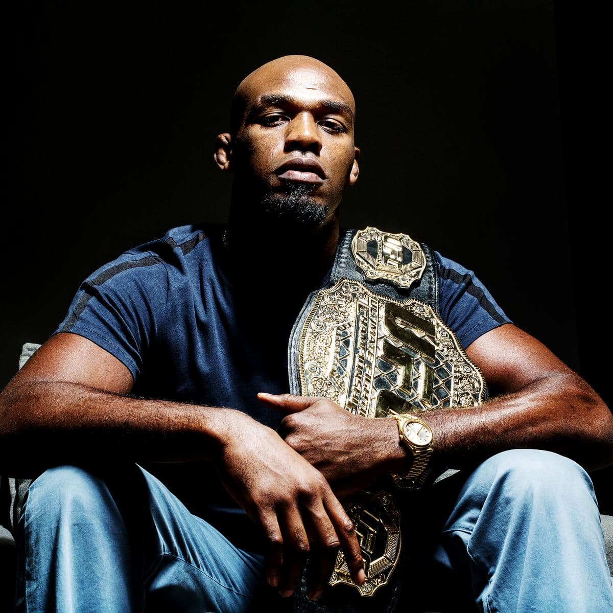 UFC Light Heavyweight Champion Jon Jones at The Players' Tribune on August 7, 2017 in New York, N.Y. (Photo by Bryan Bennett/The Players' Tribune)