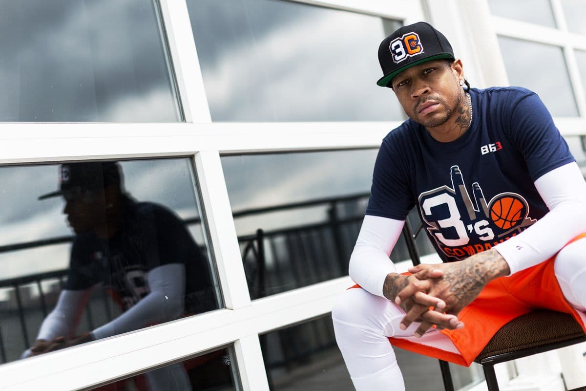 Allen Iverson at Big3 media day at Chelsea Piers on June 23, 2017 in New York, N.Y.. (Photo by Bryan Bennett/The Players' Tribune)