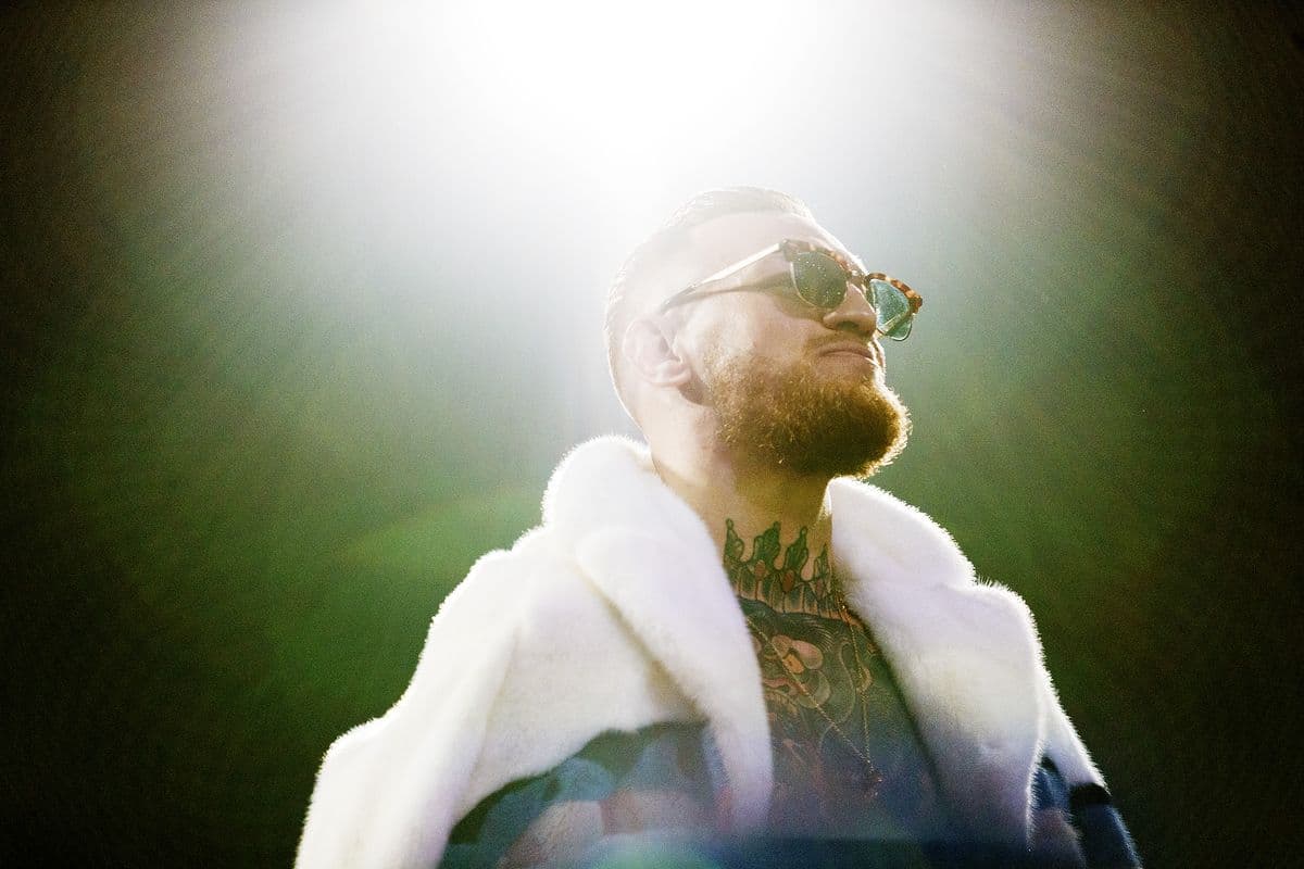 Conor McGregor walks out during the Floyd Mayweather Jr. v Conor McGregor World Press Tour at Barclays Center on July 13, 2017 in Brooklyn, N.Y. (Photo by Bryan Bennett/The Players' Tribune)