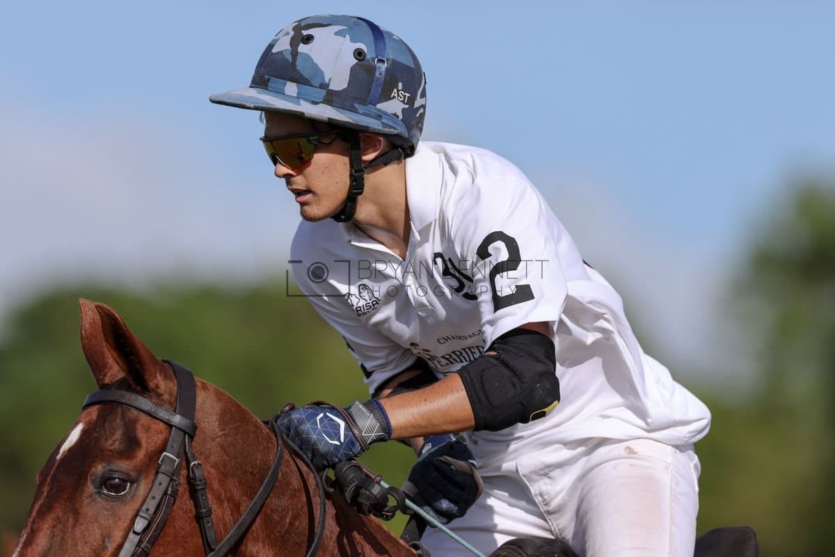 La Romanza 3J and La Espada Gulf play polo during the Copa Britanica at Casa de Campo Polo Club in La Romana, Dominican Republic on March 6, 2026. (Photos by Bryan Bennett)
