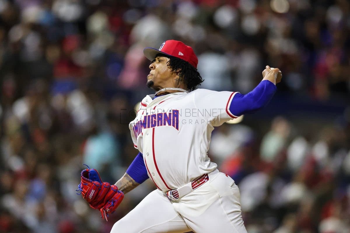 SANTO DOMINGO, DOMINICAN REPUBLIC - MARCH 03: Gregory Soto #65 of the Dominican Republic pitches during an exhibition game against the Detroit Tigers at Estadio Quisqueya on March 03, 2026 in Santo Domingo, Dominican Republic. (Photo by Bryan Bennett/Getty Images)