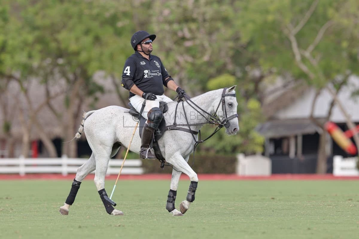 Lechuza Caracas and La Romanza 3J play polo during the Copa Britanica at Casa de Campo in La Romana, La Romana, Dominican Republic on March 1, 2026. (Photos by Bryan Bennett)