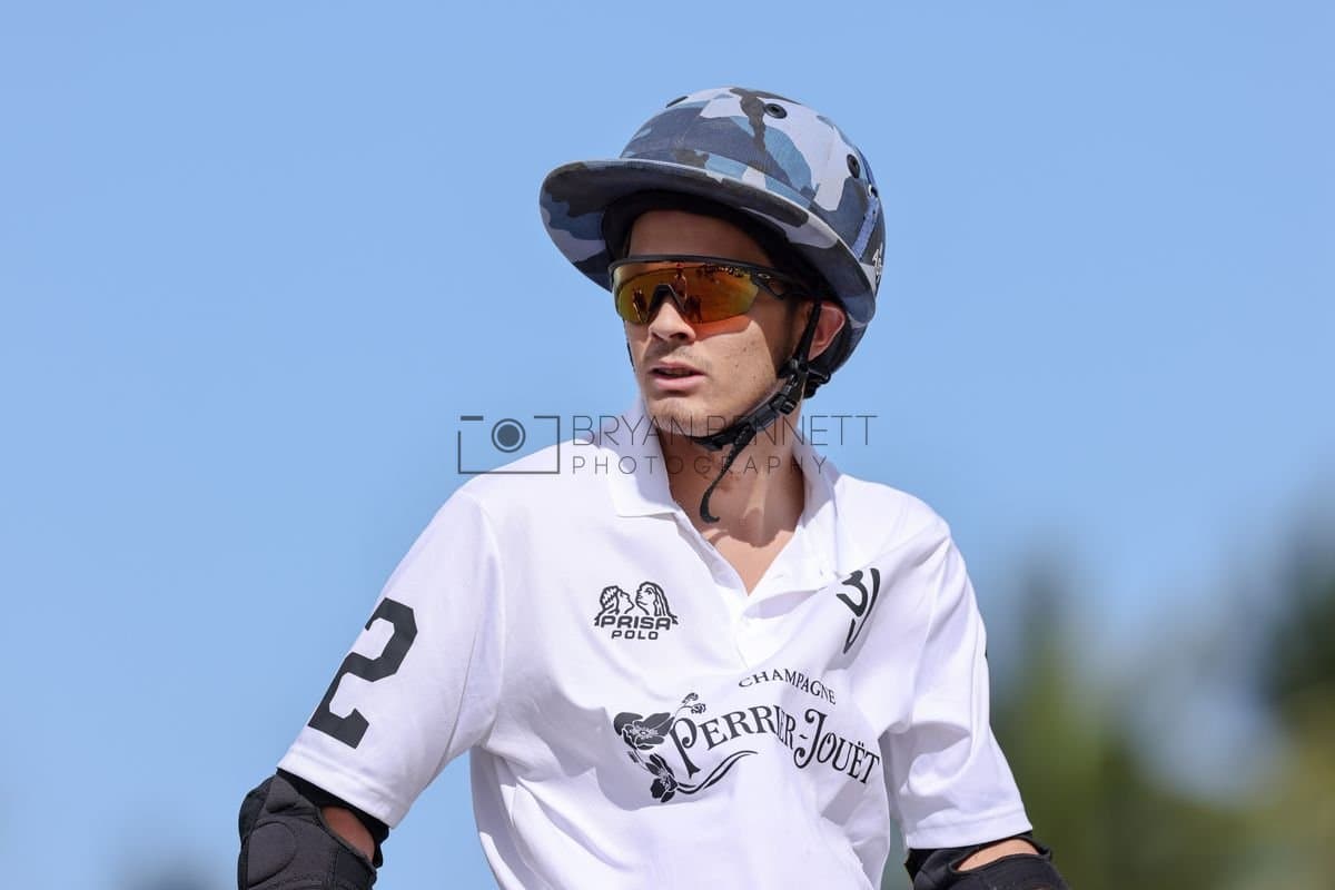 La Romanza 3J and La Espada Gulf play polo during the Copa Britanica at Casa de Campo Polo Club in La Romana, Dominican Republic on March 6, 2026. (Photos by Bryan Bennett)