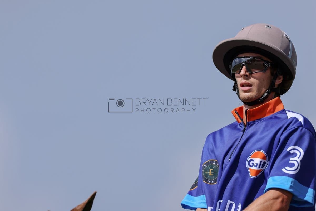 La Romanza 3J and La Espada Gulf play polo during the Copa Britanica at Casa de Campo Polo Club in La Romana, Dominican Republic on March 6, 2026. (Photos by Bryan Bennett)
