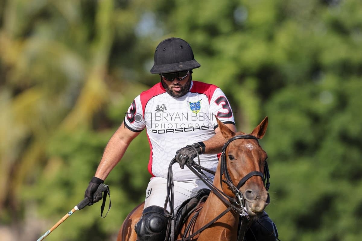 La Suiza and La Carbuccia play polo at Casa de Campo in La Romana, Dominican Republic on August 8, 2026. (Photos by Bryan Bennett)
