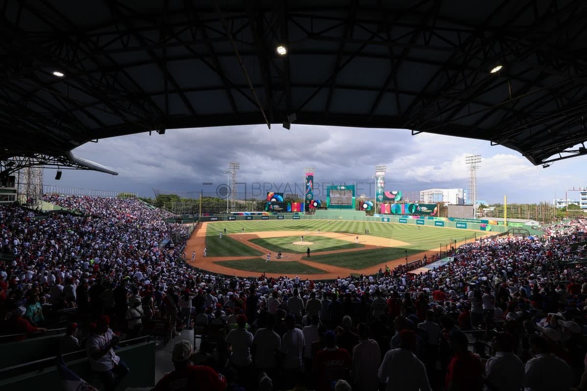 SANTO DOMINGO, DOMINICAN REPUBLIC - MARCH 04: An overall view during an exhibition game between the Detroit Tigers and the Dominican Republic at Estadio Quisqueya on March 04, 2026 in Santo Domingo, Dominican Republic. (Photo by Bryan Bennett/Getty Images)
