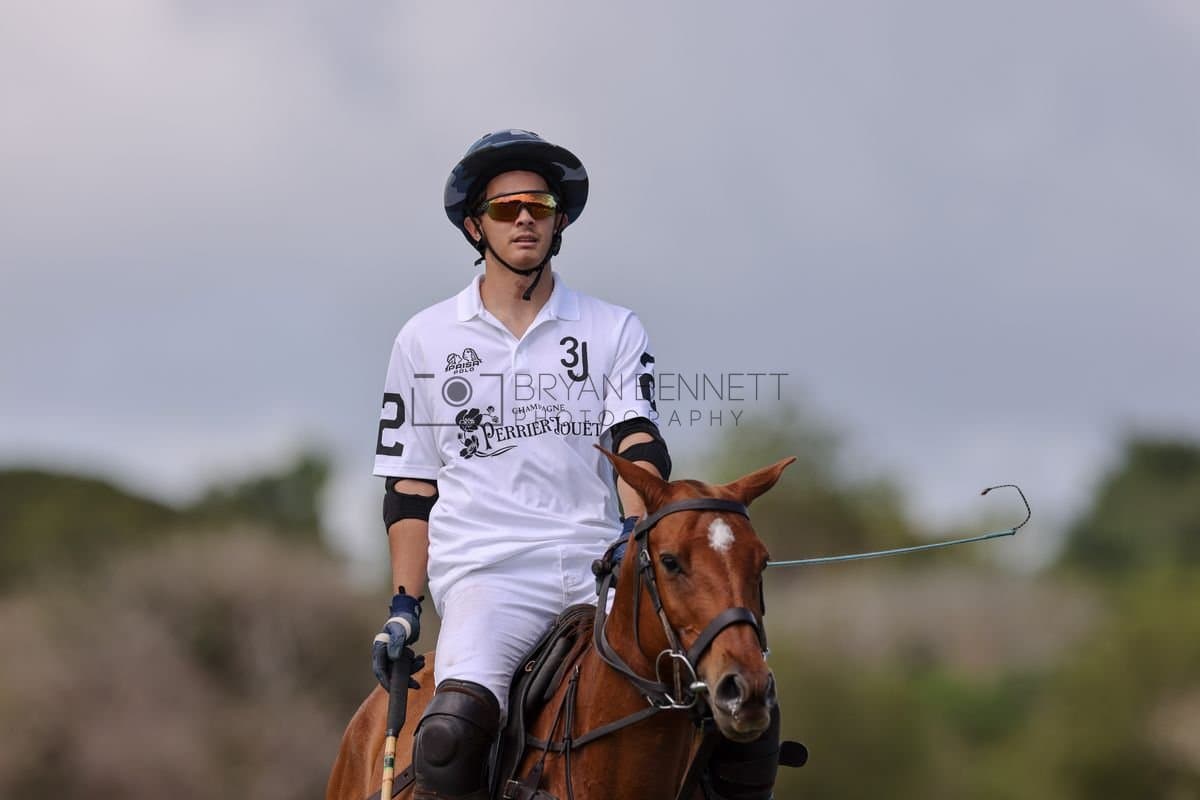La Romanza 3J and La Espada Gulf play polo during the Copa Britanica at Casa de Campo Polo Club in La Romana, Dominican Republic on March 6, 2026. (Photos by Bryan Bennett)
