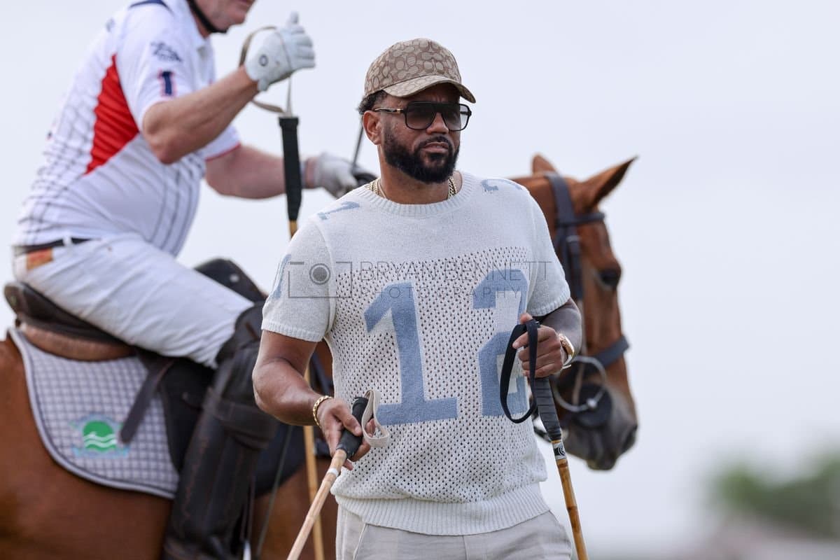 Lechuza Caracas and La Romanza 3J play polo during the Copa Britanica at Casa de Campo in La Romana, La Romana, Dominican Republic on March 1, 2026. (Photos by Bryan Bennett)