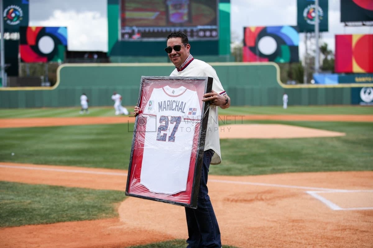SANTO DOMINGO, DOMINICAN REPUBLIC - MARCH 04: Juan Marichal Jr. is photographed prior to an exhibition game between the Detroit Tigers and the Dominican Republic at Estadio Quisqueya on March 04, 2026 in Santo Domingo, Dominican Republic. (Photo by Bryan Bennett/Getty Images)