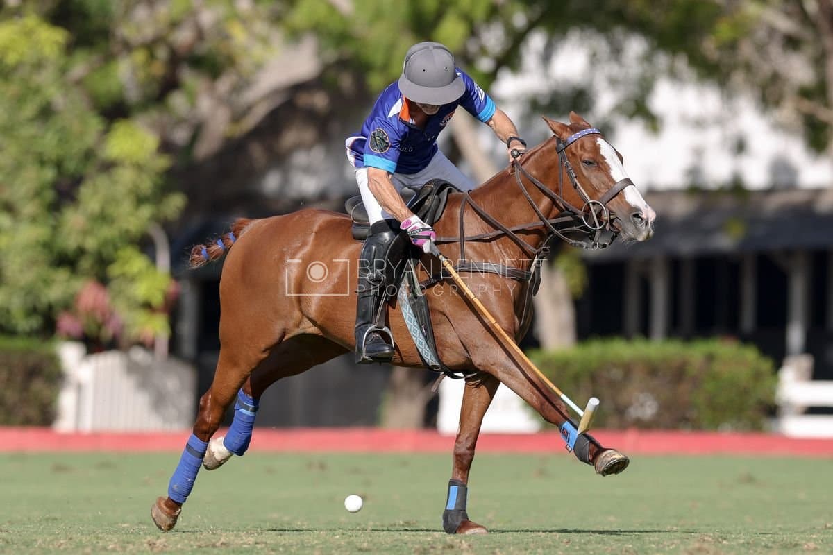 La Romanza 3J and La Espada Gulf play polo during the Copa Britanica at Casa de Campo Polo Club in La Romana, Dominican Republic on March 6, 2026. (Photos by Bryan Bennett)