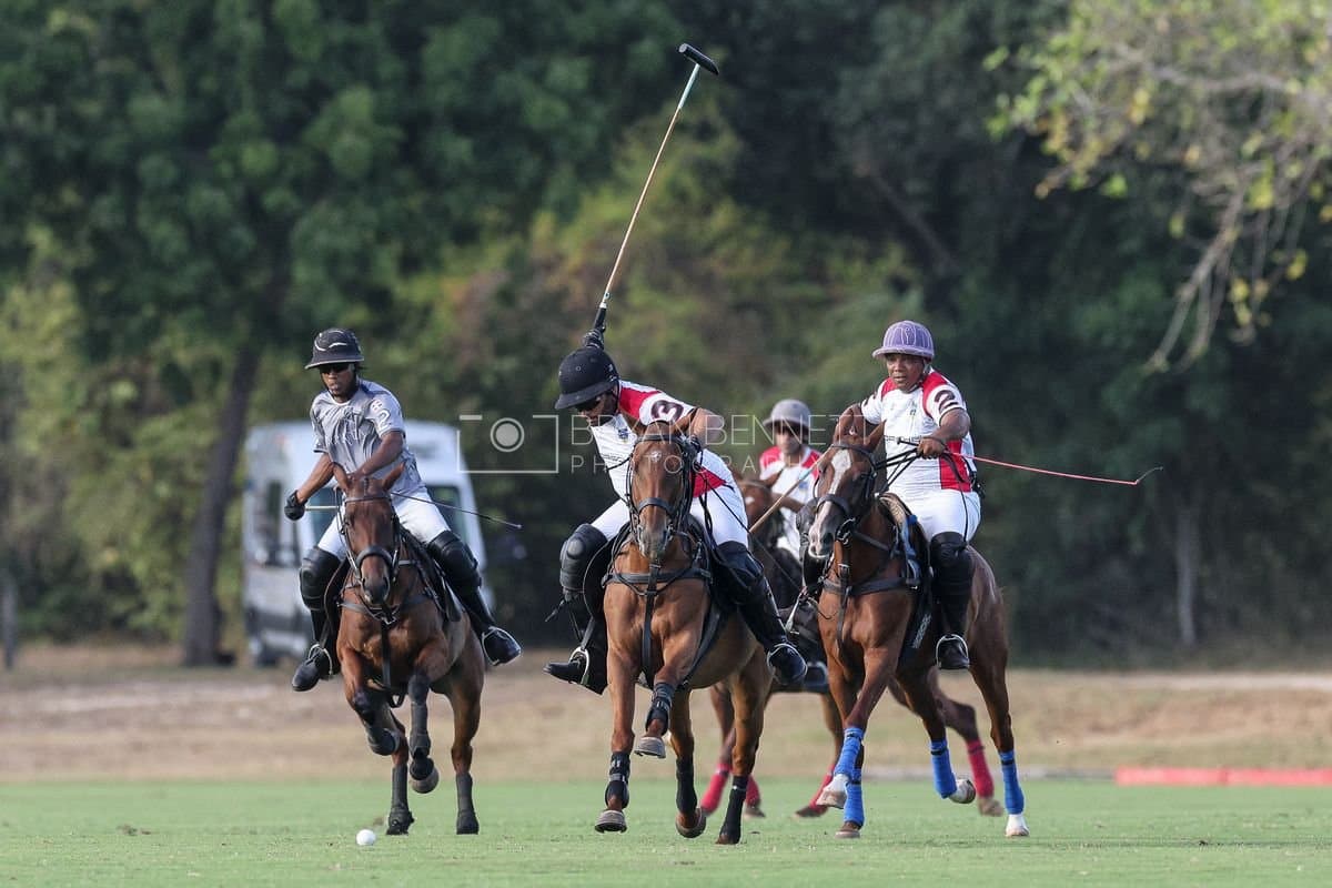 La Suiza and La Carbuccia play polo at Casa de Campo in La Romana, Dominican Republic on August 8, 2026. (Photos by Bryan Bennett)