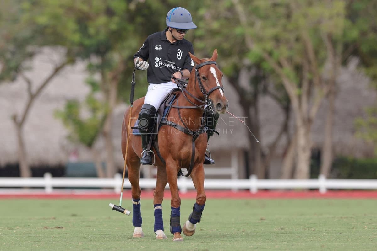 Lechuza Caracas and La Romanza 3J play polo during the Copa Britanica at Casa de Campo in La Romana, La Romana, Dominican Republic on March 1, 2026. (Photos by Bryan Bennett)