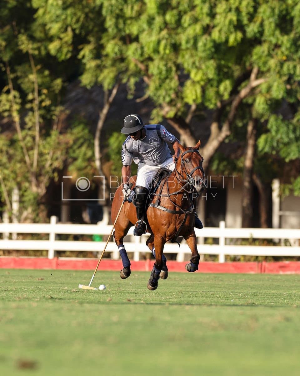 La Suiza and La Carbuccia play polo at Casa de Campo in La Romana, Dominican Republic on August 8, 2026. (Photos by Bryan Bennett)