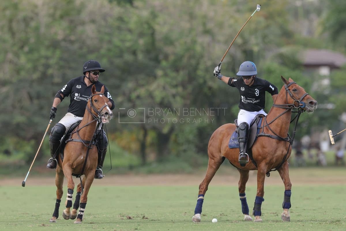 Lechuza Caracas and La Romanza 3J play polo during the Copa Britanica at Casa de Campo in La Romana, La Romana, Dominican Republic on March 1, 2026. (Photos by Bryan Bennett)