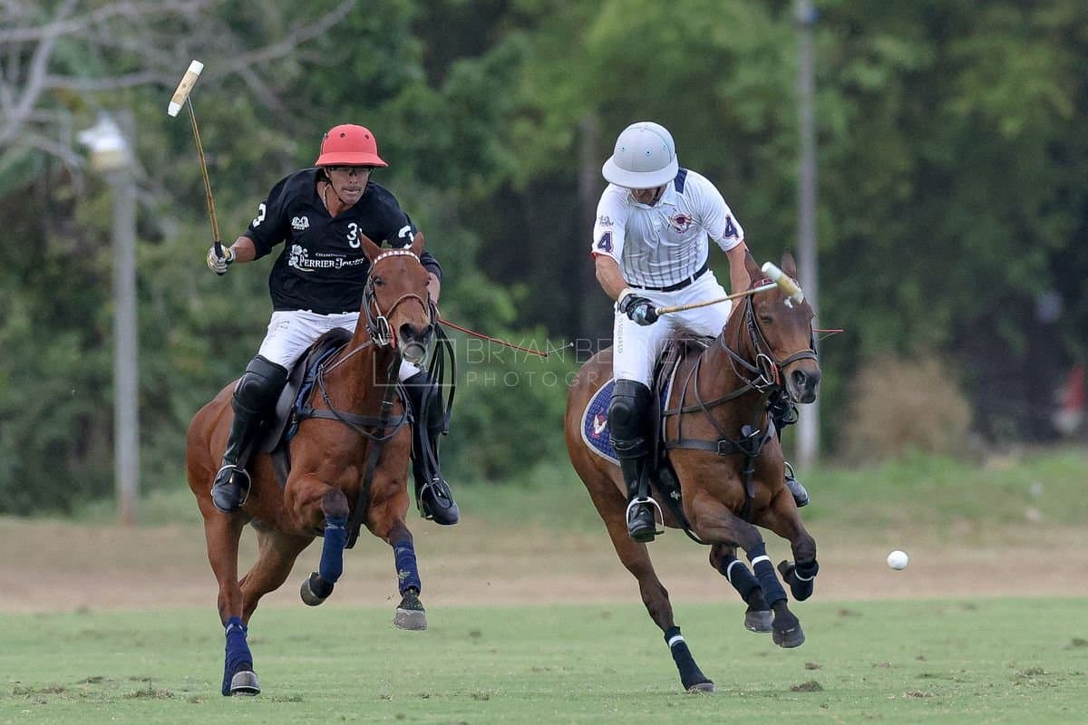 Lechuza Caracas and La Romanza 3J play polo during the Copa Britanica at Casa de Campo in La Romana, La Romana, Dominican Republic on March 1, 2026. (Photos by Bryan Bennett)
