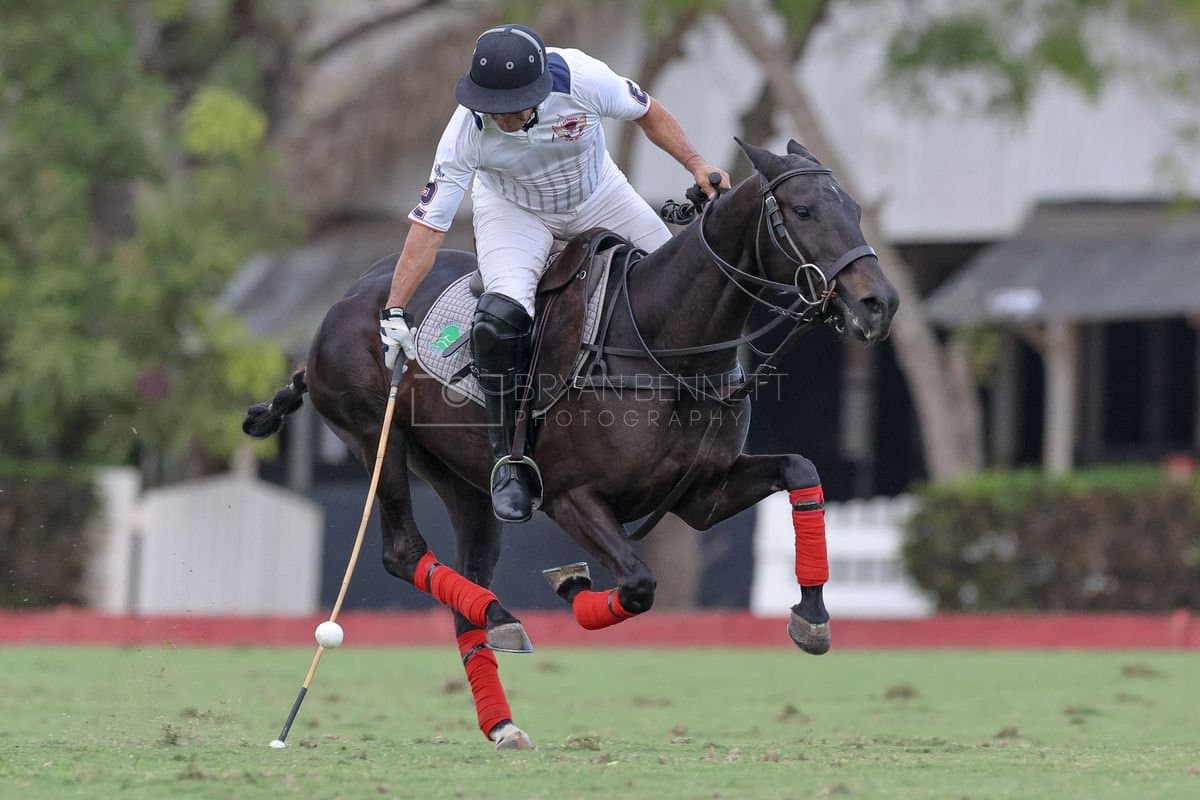 Lechuza Caracas and La Romanza 3J play polo during the Copa Britanica at Casa de Campo in La Romana, La Romana, Dominican Republic on March 1, 2026. (Photos by Bryan Bennett)