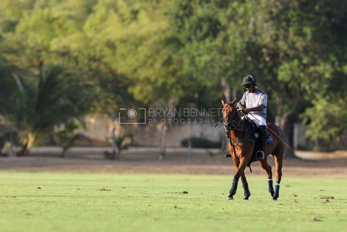 La Suiza and La Carbuccia play polo at Casa de Campo in La Romana, Dominican Republic on August 8, 2026. (Photos by Bryan Bennett)