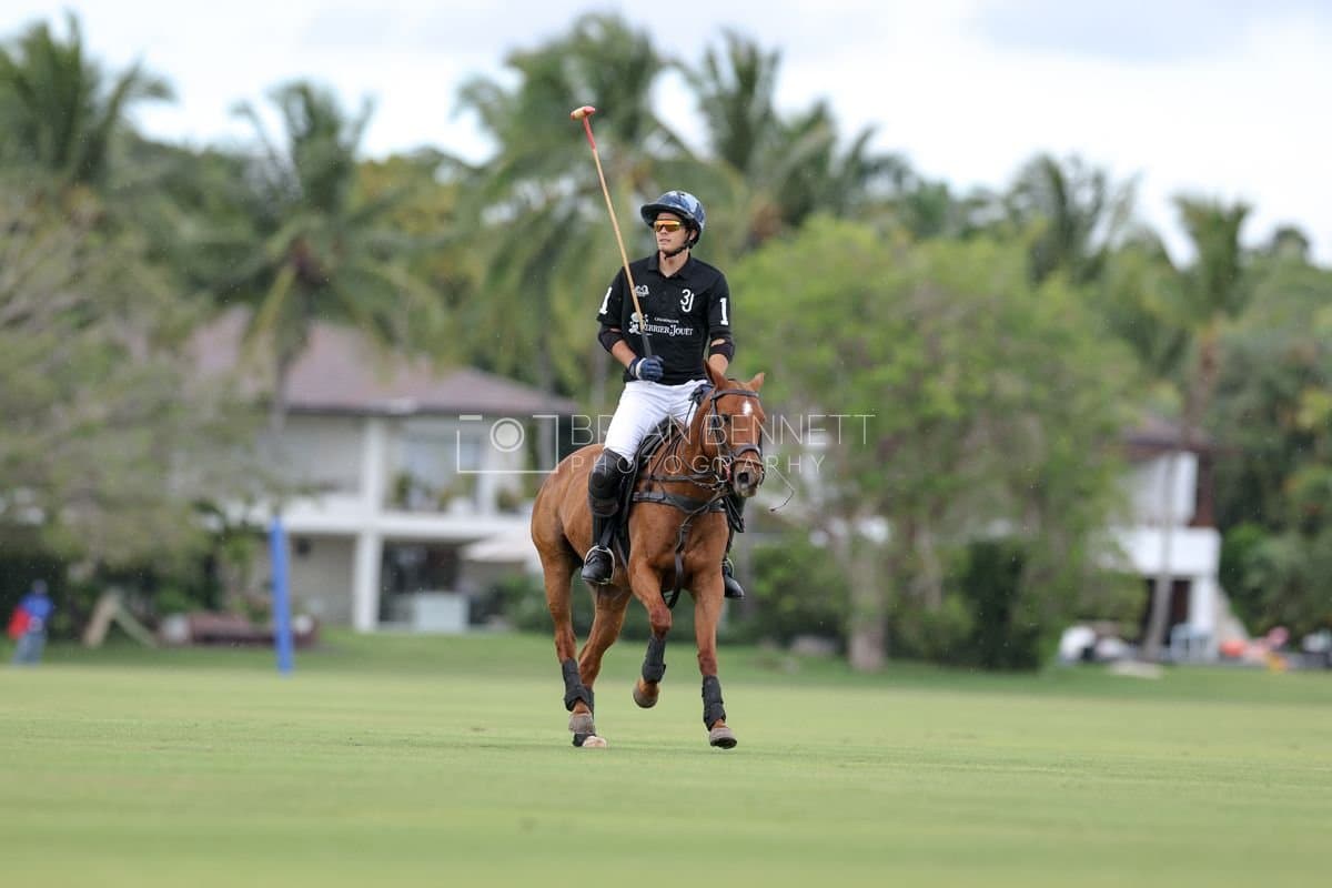 Casa de Campo and La Romanza 3J play polo during the Casa de Campo Challenge at Casa de Campo in La Romana, Dominican Republic on April 4, 2025. (Photo by Bryan Bennett)