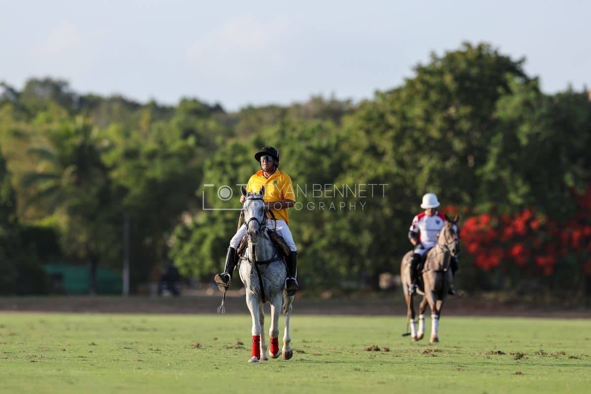 La Suiza and La Carbuccia play polo at Casa de Campo in La Romana, Dominican Republic on August 8, 2026. (Photos by Bryan Bennett)