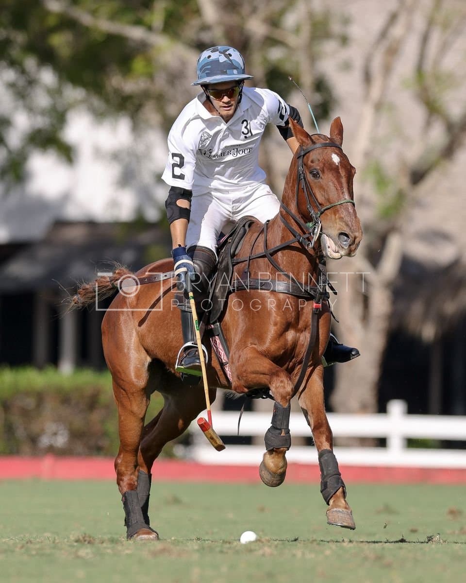 La Romanza 3J and La Espada Gulf play polo during the Copa Britanica at Casa de Campo Polo Club in La Romana, Dominican Republic on March 6, 2026. (Photos by Bryan Bennett)