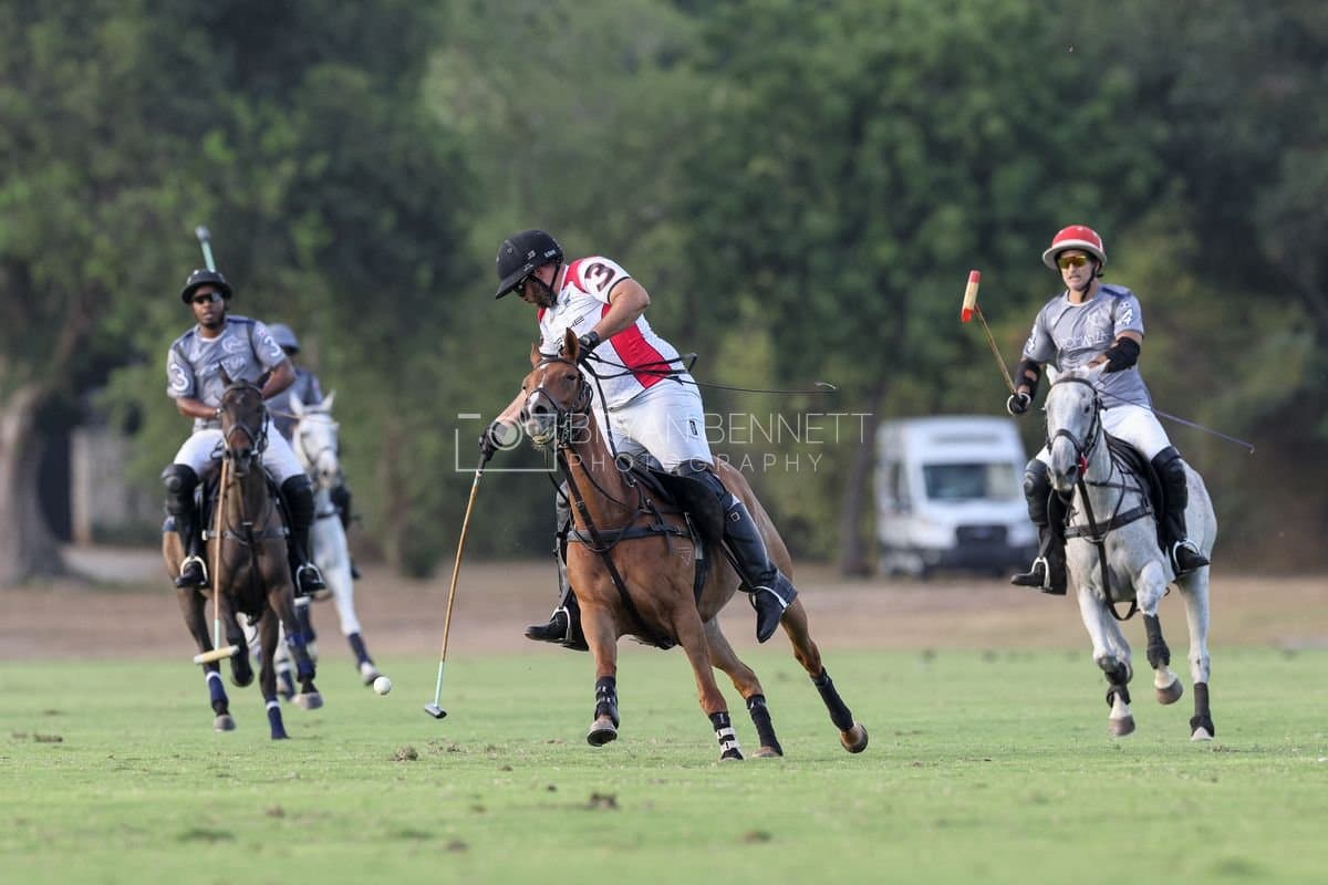 La Suiza and La Carbuccia play polo at Casa de Campo in La Romana, Dominican Republic on August 8, 2026. (Photos by Bryan Bennett)