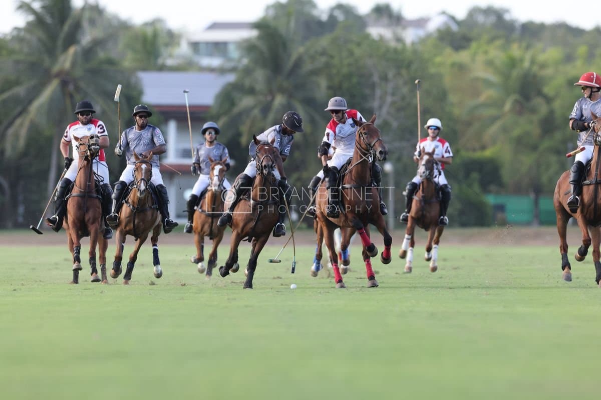 La Suiza and La Carbuccia play polo at Casa de Campo in La Romana, Dominican Republic on August 8, 2026. (Photos by Bryan Bennett)