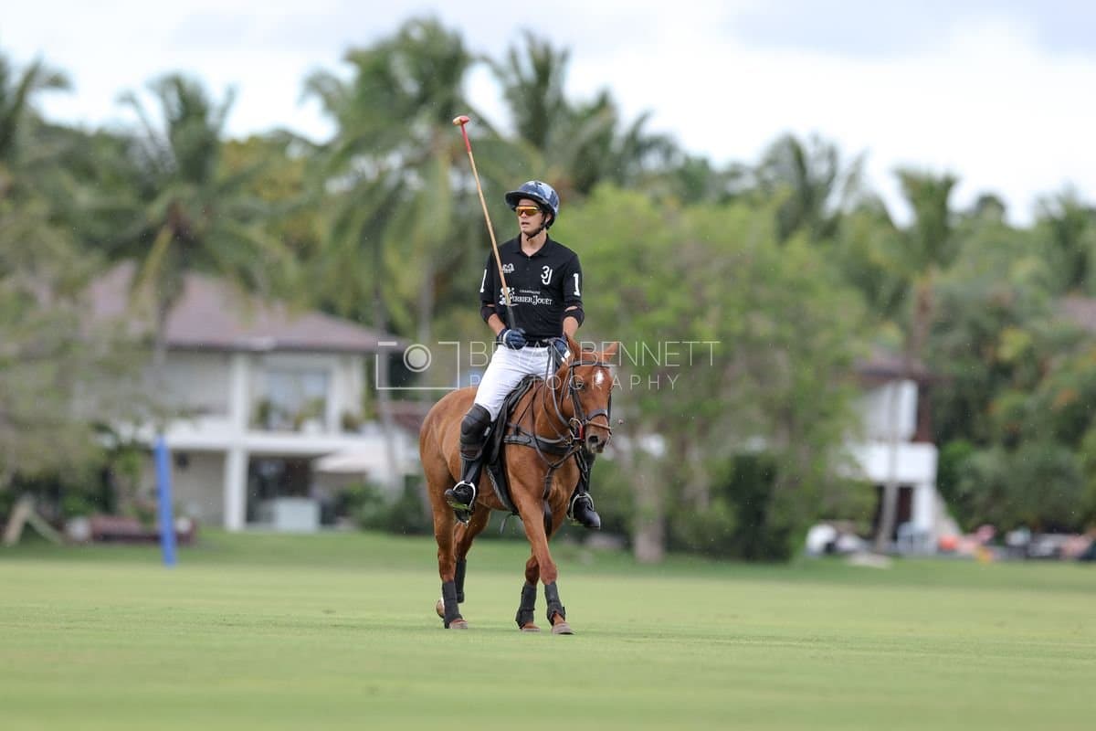 Casa de Campo and La Romanza 3J play polo during the Casa de Campo Challenge at Casa de Campo in La Romana, Dominican Republic on April 4, 2025. (Photo by Bryan Bennett)