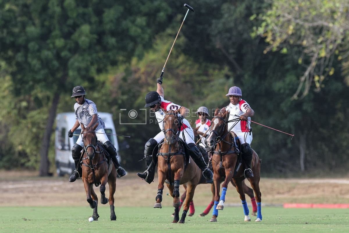 La Suiza and La Carbuccia play polo at Casa de Campo in La Romana, Dominican Republic on August 8, 2026. (Photos by Bryan Bennett)