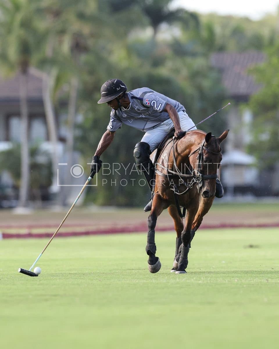 La Suiza and La Carbuccia play polo at Casa de Campo in La Romana, Dominican Republic on August 8, 2026. (Photos by Bryan Bennett)