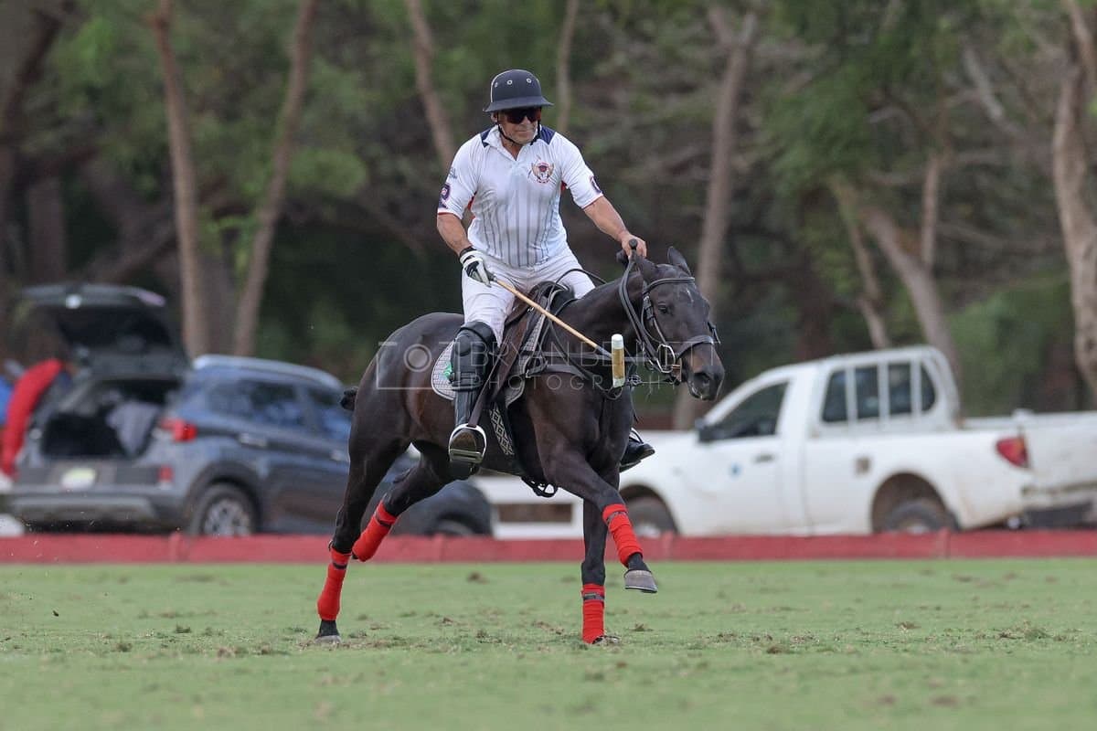 Lechuza Caracas and La Romanza 3J play polo during the Copa Britanica at Casa de Campo in La Romana, La Romana, Dominican Republic on March 1, 2026. (Photos by Bryan Bennett)