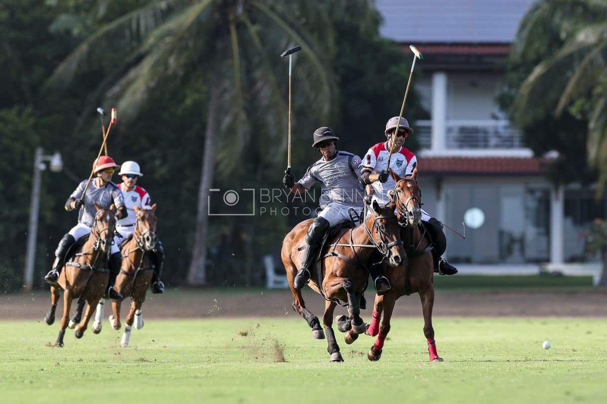 La Suiza and La Carbuccia play polo at Casa de Campo in La Romana, Dominican Republic on August 8, 2026. (Photos by Bryan Bennett)