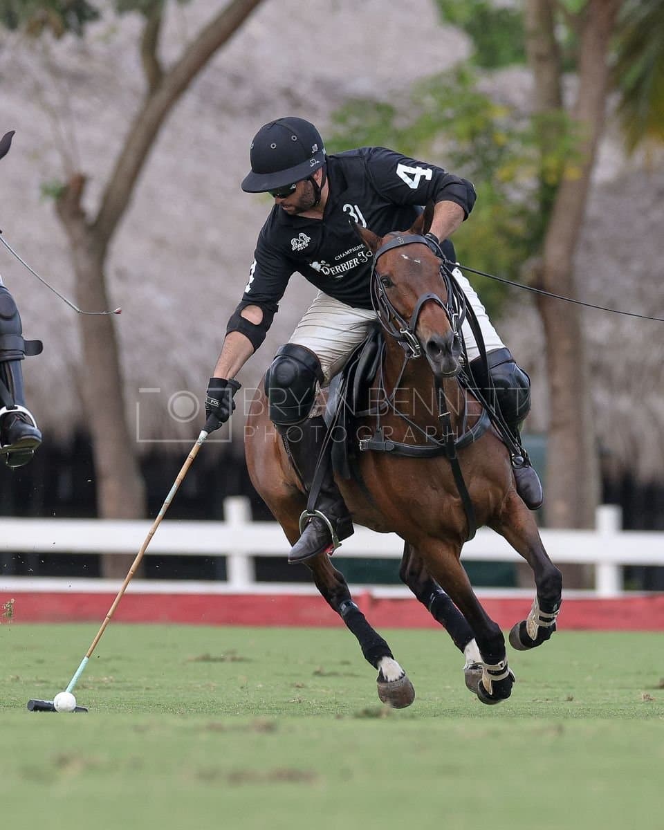 Lechuza Caracas and La Romanza 3J play polo during the Copa Britanica at Casa de Campo in La Romana, La Romana, Dominican Republic on March 1, 2026. (Photos by Bryan Bennett)