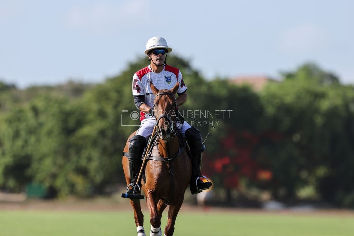 La Suiza and La Carbuccia play polo at Casa de Campo in La Romana, Dominican Republic on August 8, 2026. (Photos by Bryan Bennett)