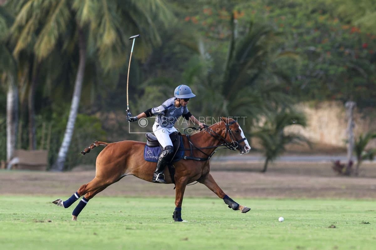La Suiza and La Carbuccia play polo at Casa de Campo in La Romana, Dominican Republic on August 8, 2026. (Photos by Bryan Bennett)