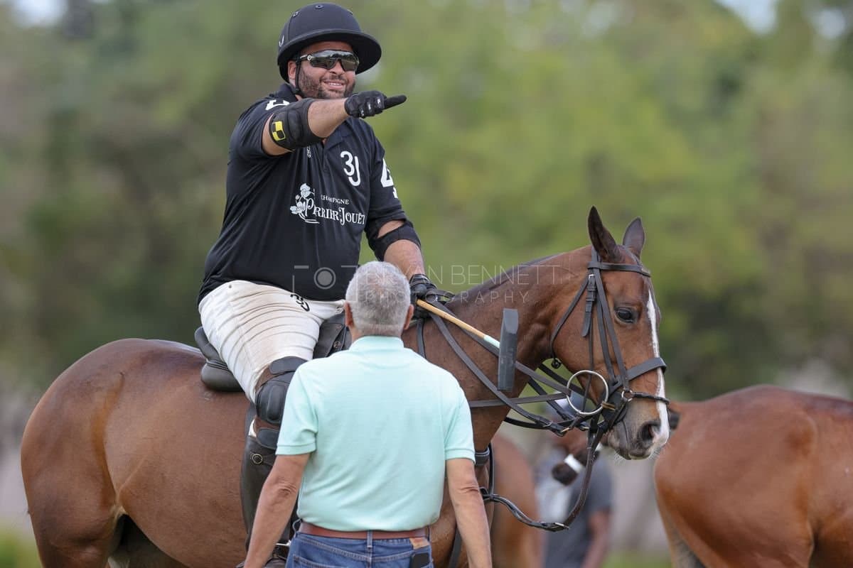 Lechuza Caracas and La Romanza 3J play polo during the Copa Britanica at Casa de Campo in La Romana, La Romana, Dominican Republic on March 1, 2026. (Photos by Bryan Bennett)
