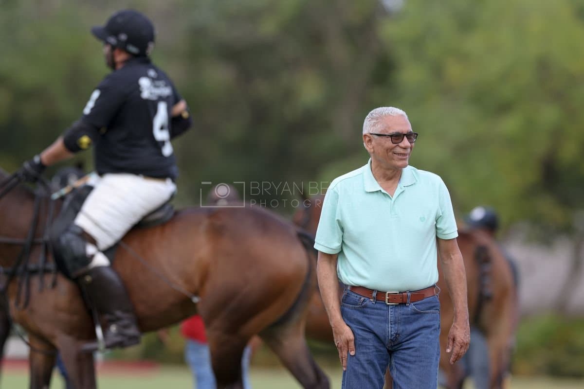 Lechuza Caracas and La Romanza 3J play polo during the Copa Britanica at Casa de Campo in La Romana, La Romana, Dominican Republic on March 1, 2026. (Photos by Bryan Bennett)