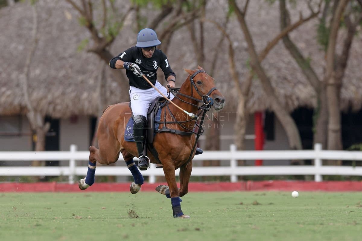 Lechuza Caracas and La Romanza 3J play polo during the Copa Britanica at Casa de Campo in La Romana, La Romana, Dominican Republic on March 1, 2026. (Photos by Bryan Bennett)