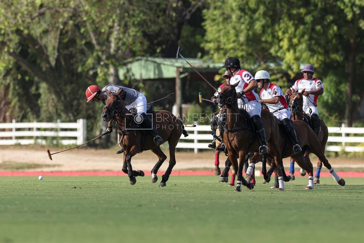 La Suiza and La Carbuccia play polo at Casa de Campo in La Romana, Dominican Republic on August 8, 2026. (Photos by Bryan Bennett)