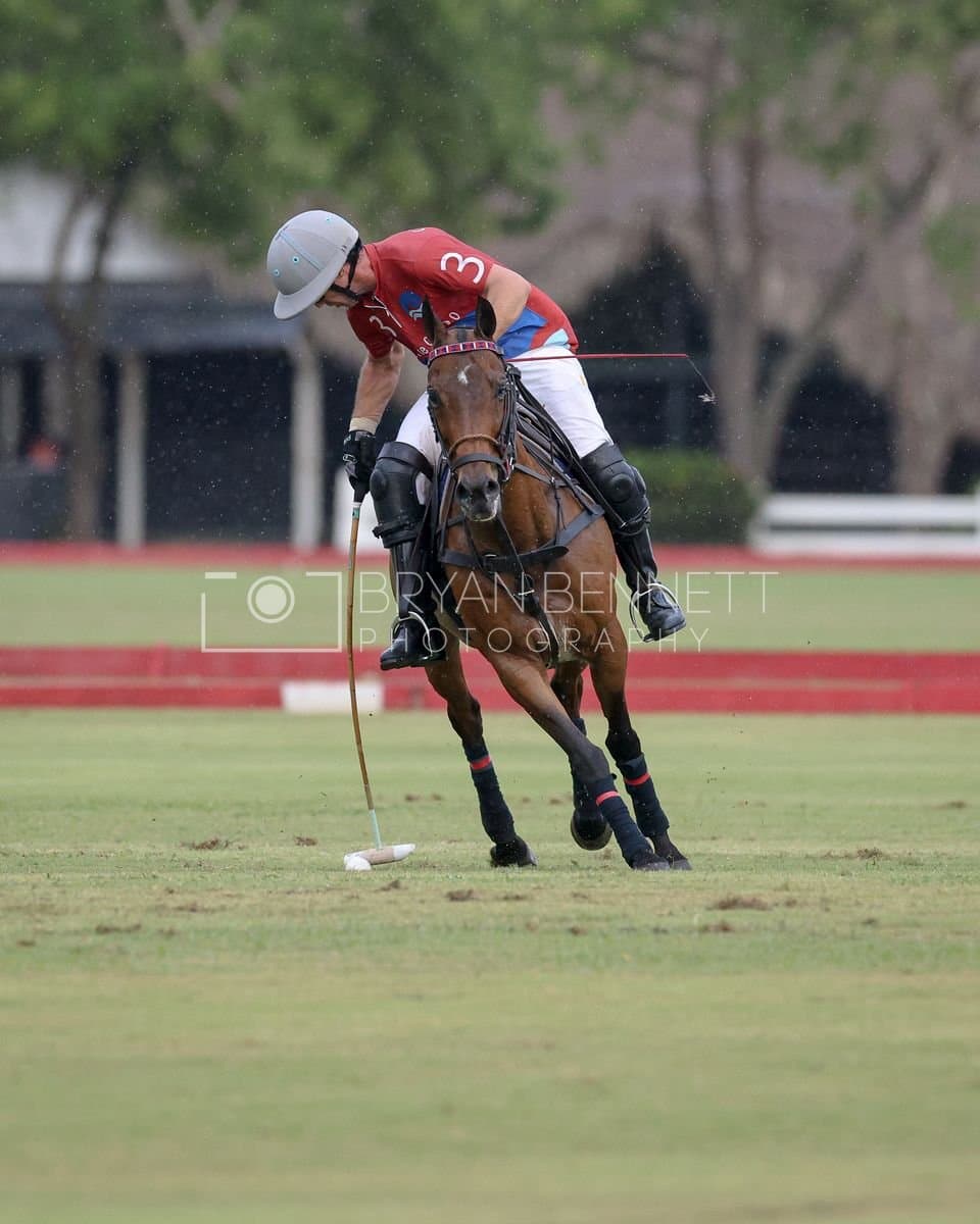 Casa de Campo and La Romanza 3J play polo during the Casa de Campo Challenge at Casa de Campo in La Romana, Dominican Republic on April 4, 2025. (Photo by Bryan Bennett)