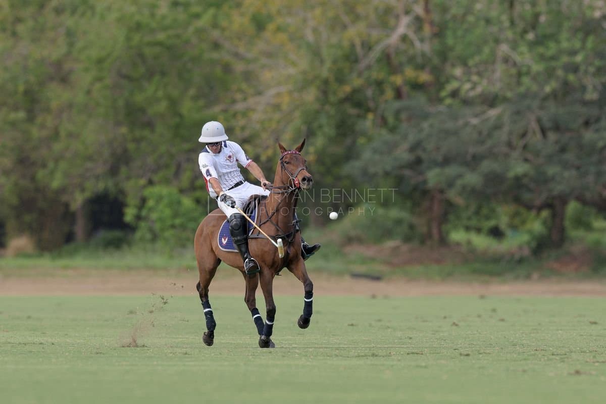 Lechuza Caracas and La Romanza 3J play polo during the Copa Britanica at Casa de Campo in La Romana, La Romana, Dominican Republic on March 1, 2026. (Photos by Bryan Bennett)