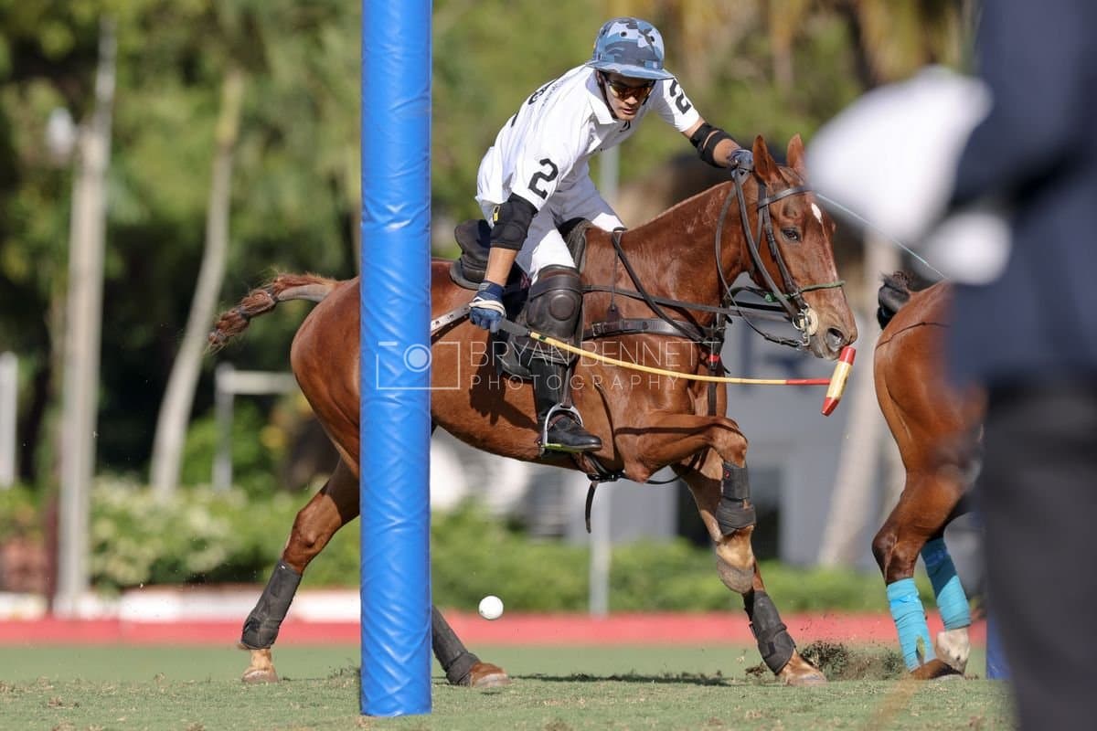 La Romanza 3J and La Espada Gulf play polo during the Copa Britanica at Casa de Campo Polo Club in La Romana, Dominican Republic on March 6, 2026. (Photos by Bryan Bennett)
