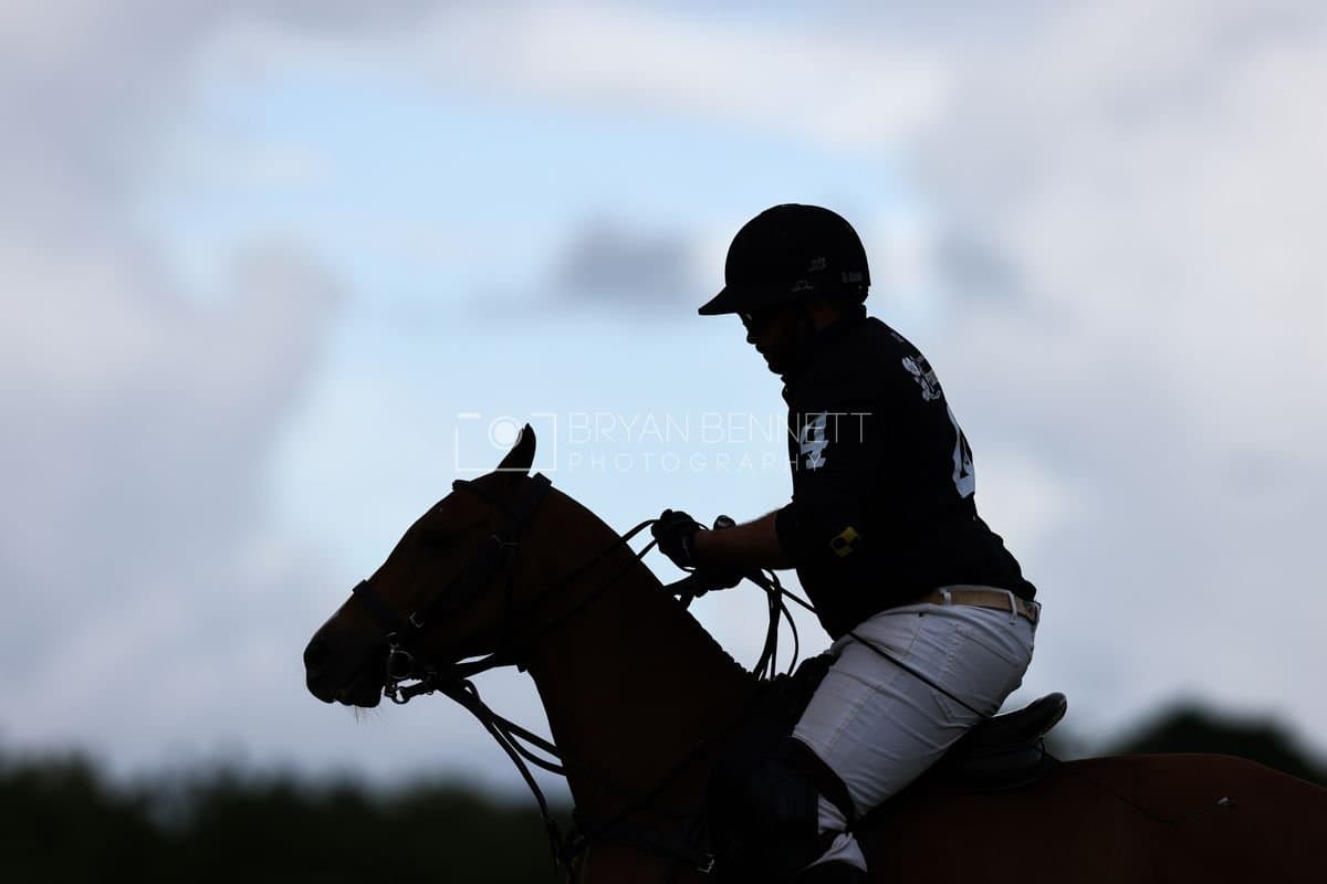 Casa de Campo and La Romanza 3J play polo during the Casa de Campo Challenge at Casa de Campo in La Romana, Dominican Republic on April 4, 2025. (Photo by Bryan Bennett)