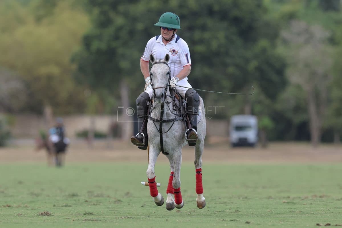 Lechuza Caracas and La Romanza 3J play polo during the Copa Britanica at Casa de Campo in La Romana, La Romana, Dominican Republic on March 1, 2026. (Photos by Bryan Bennett)