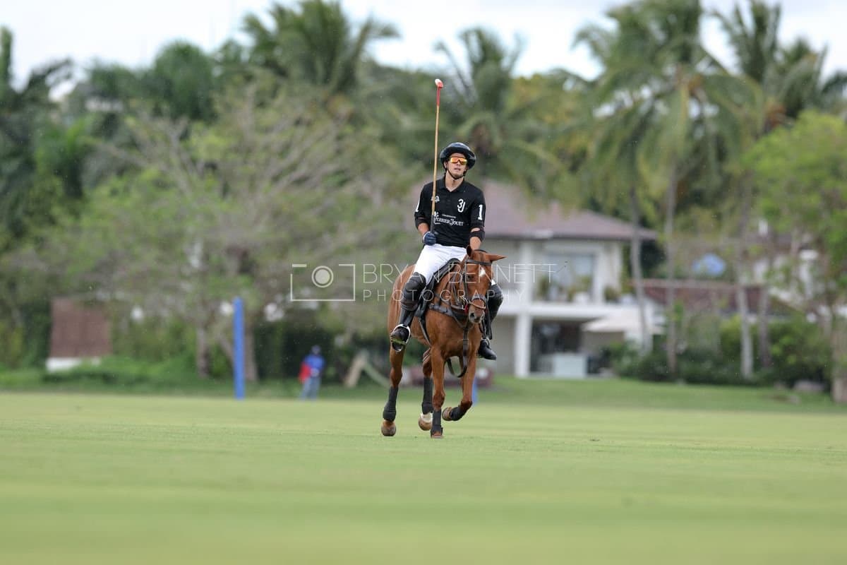 Casa de Campo and La Romanza 3J play polo during the Casa de Campo Challenge at Casa de Campo in La Romana, Dominican Republic on April 4, 2025. (Photo by Bryan Bennett)