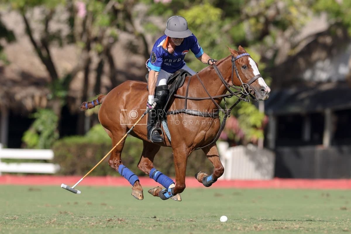 La Romanza 3J and La Espada Gulf play polo during the Copa Britanica at Casa de Campo Polo Club in La Romana, Dominican Republic on March 6, 2026. (Photos by Bryan Bennett)
