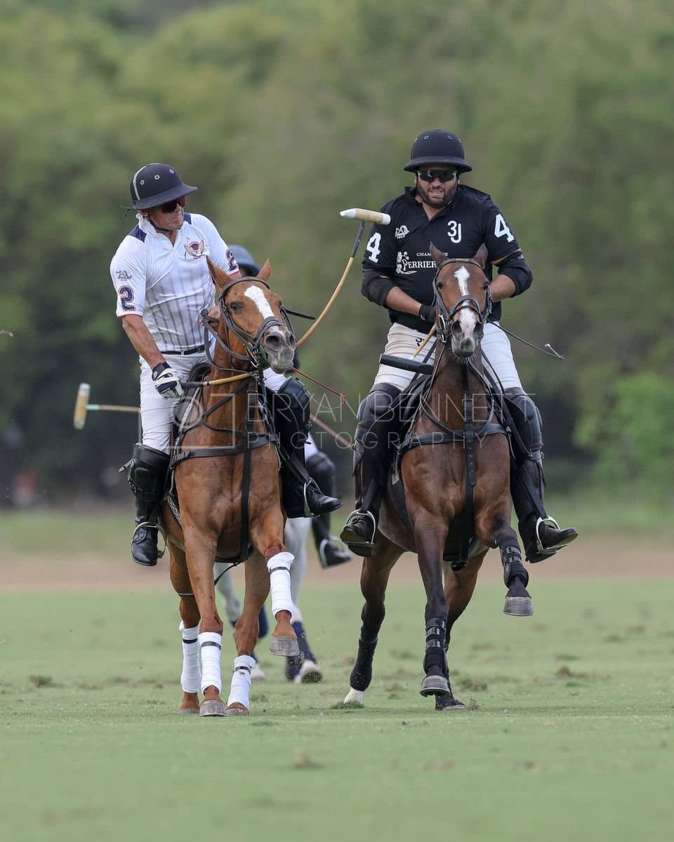 Lechuza Caracas and La Romanza 3J play polo during the Copa Britanica at Casa de Campo in La Romana, La Romana, Dominican Republic on March 1, 2026. (Photos by Bryan Bennett)