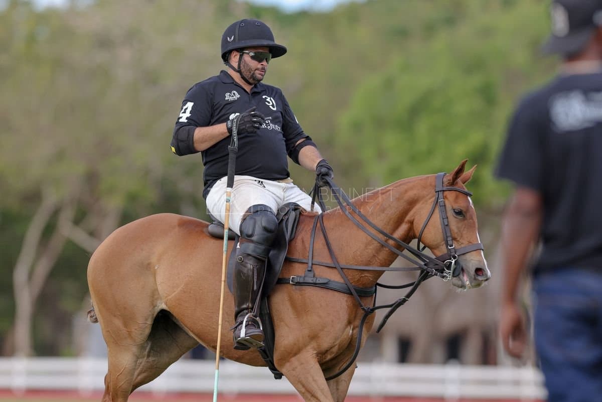 Lechuza Caracas and La Romanza 3J play polo during the Copa Britanica at Casa de Campo in La Romana, La Romana, Dominican Republic on March 1, 2026. (Photos by Bryan Bennett)