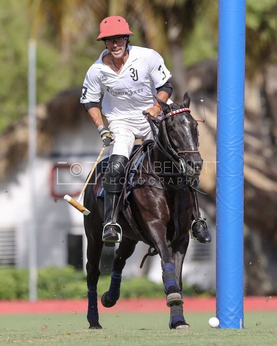 La Romanza 3J and La Espada Gulf play polo during the Copa Britanica at Casa de Campo Polo Club in La Romana, Dominican Republic on March 6, 2026. (Photos by Bryan Bennett)