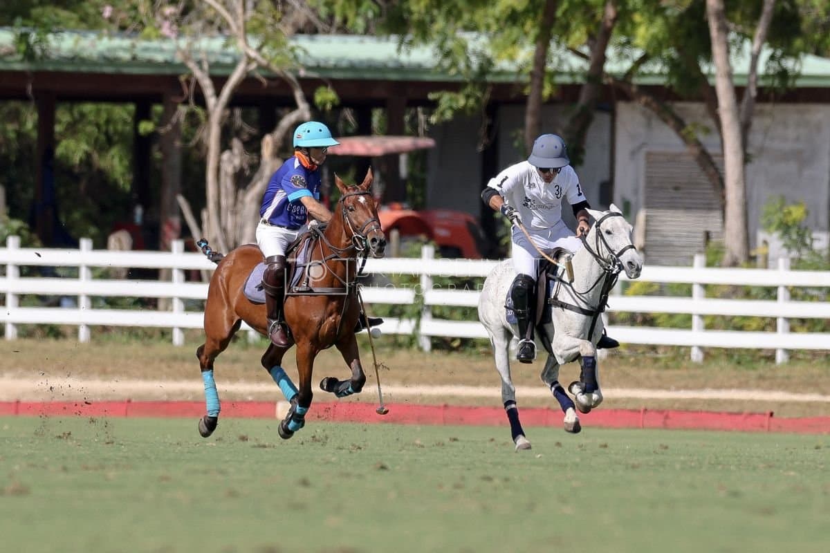 La Romanza 3J and La Espada Gulf play polo during the Copa Britanica at Casa de Campo Polo Club in La Romana, Dominican Republic on March 6, 2026. (Photos by Bryan Bennett)