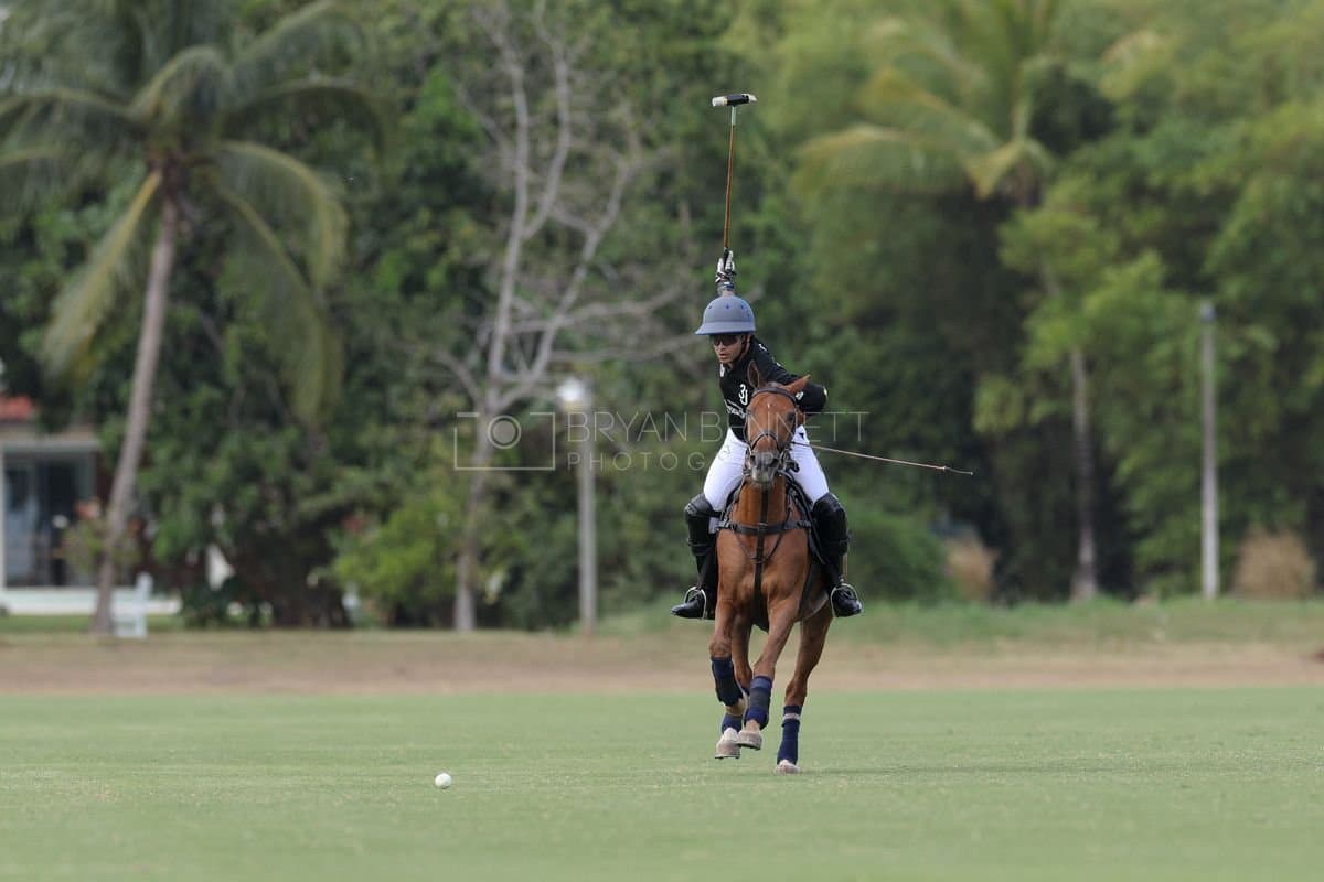 Lechuza Caracas and La Romanza 3J play polo during the Copa Britanica at Casa de Campo in La Romana, La Romana, Dominican Republic on March 1, 2026. (Photos by Bryan Bennett)